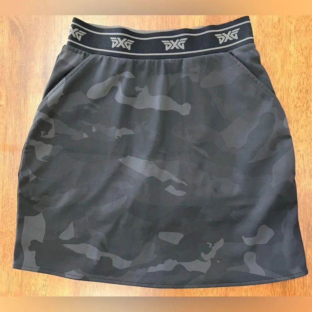 PXG Fairway Camo Flare Skort XS BuiltIn Shorts Tennis Pickleball Golf Activewear